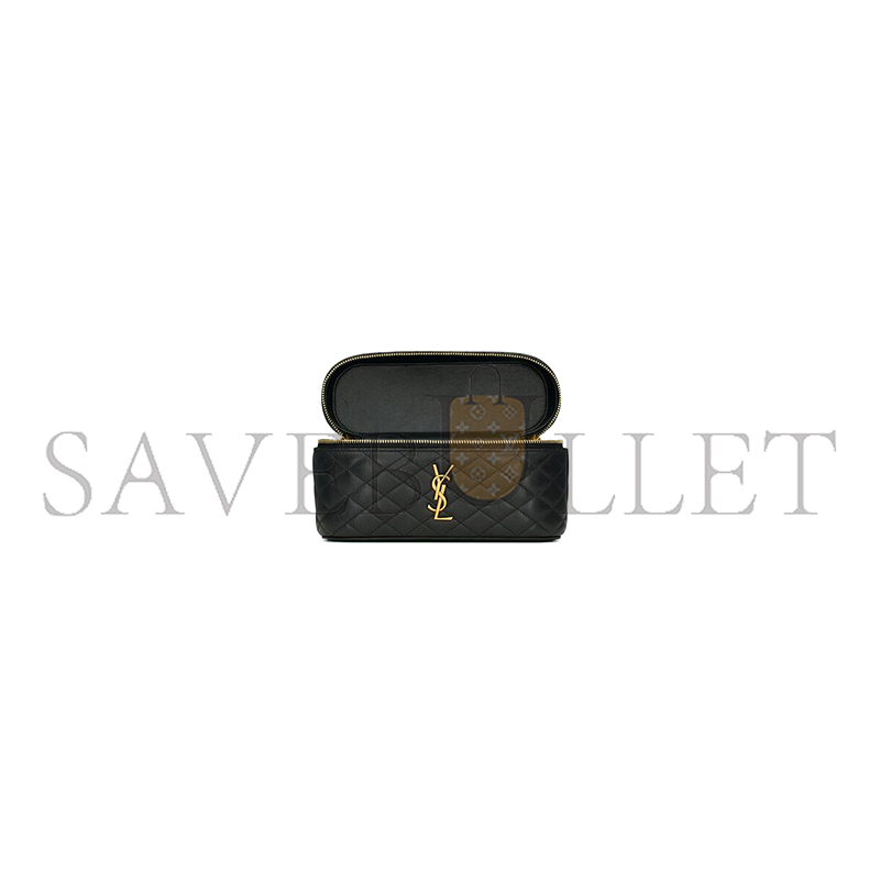 YSL GABY VANITY BAG IN QUILTED PATENT LEATHER 7667311EL071000 (18*11*6.5cm)